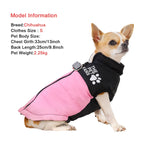 Petspuff Windproof Zip Dog Jacket – Water-Resistant Printed Coat with D-Ring | Small & Medium Dogs