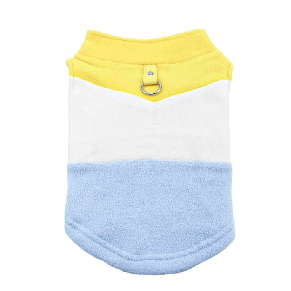 Petspuff Quilted Fleece Dog Jacket with D-Ring – Warm Winter Vest | Small Dogs & Cats
