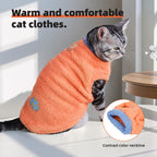 Petspuff Plush Cat & Dog Vest with D-Ring – Warm Winter Jumper | Cats, Kittens & Small Dogs