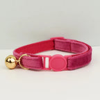 Petspuff Velvet Cat Collar with Bow Tie & Breakaway Safety Buckle – 14 Colours - Petspuff