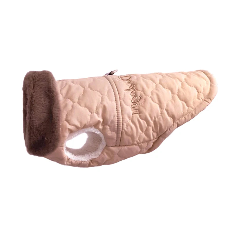 Petspuff Padded Dog Gilet with Plush Collar – Warm Winter Vest | Small Dogs & Cats