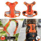 Petspuff Tactical No-Pull Dog Harness – Reflective Vest with Handle & Poop Bag Holder | Small to Large Dogs