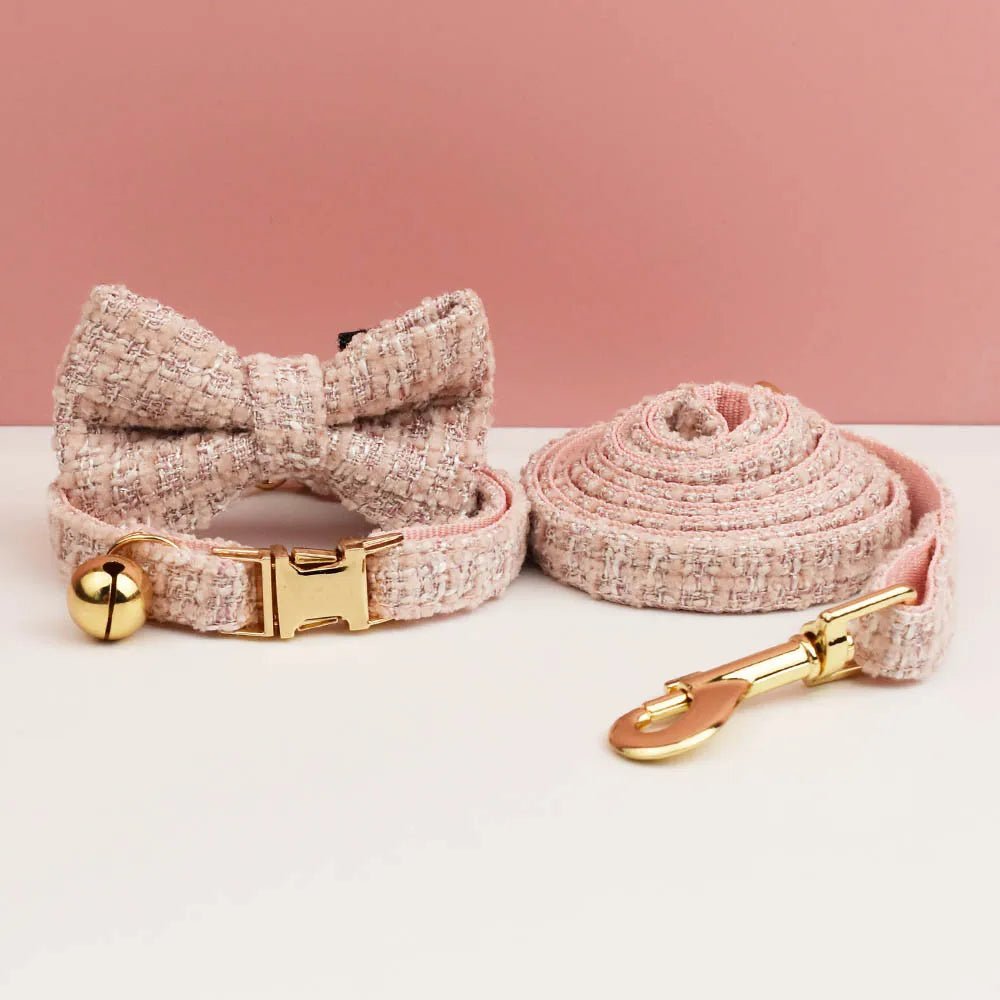 Petspuff Personalised Cat Collar & Lead Set with Bell – Engraved ID Tag | Kittens & Cats