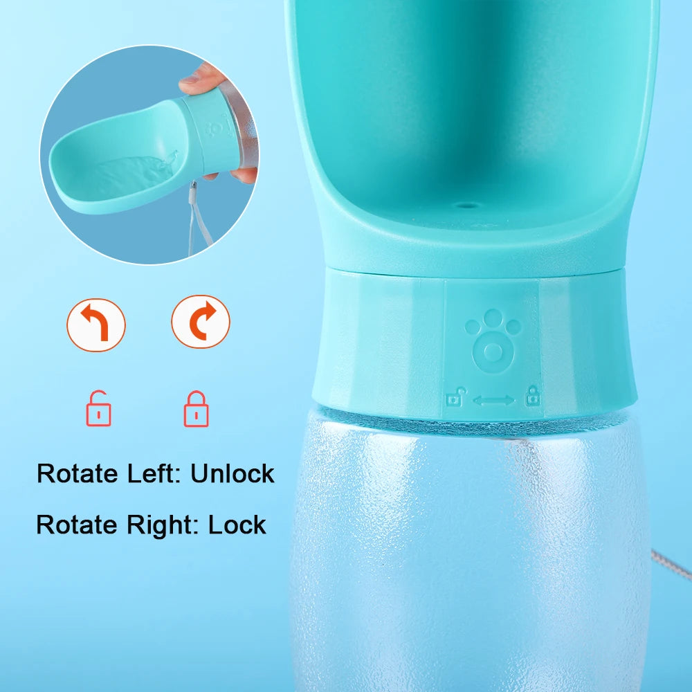 Petspuff Leakproof Dog Water Bottle 300ml / 500ml – BPA-Free Travel Drinker | Dogs & Cats
