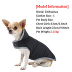 Petspuff Reflective Corduroy Dog Jacket – Fleece-Lined Winter Coat with Lead Hole | Small & Medium Dogs