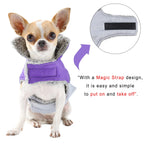 Petspuff Reflective Plaid Fleece Dog Coat – Waterproof High-Neck Jacket | Small to Large Dogs