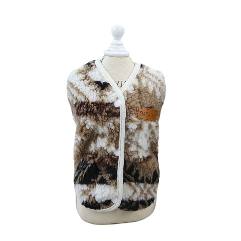 Petspuff Warm Fleece Dog Vest Jacket – Winter Coat | Small Dogs & Cats