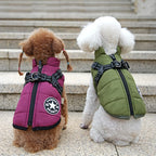 Petspuff Waterproof Dog Coat with Built-In Harness – Fleece-Lined Winter Jacket | Small to Extra Large Dogs