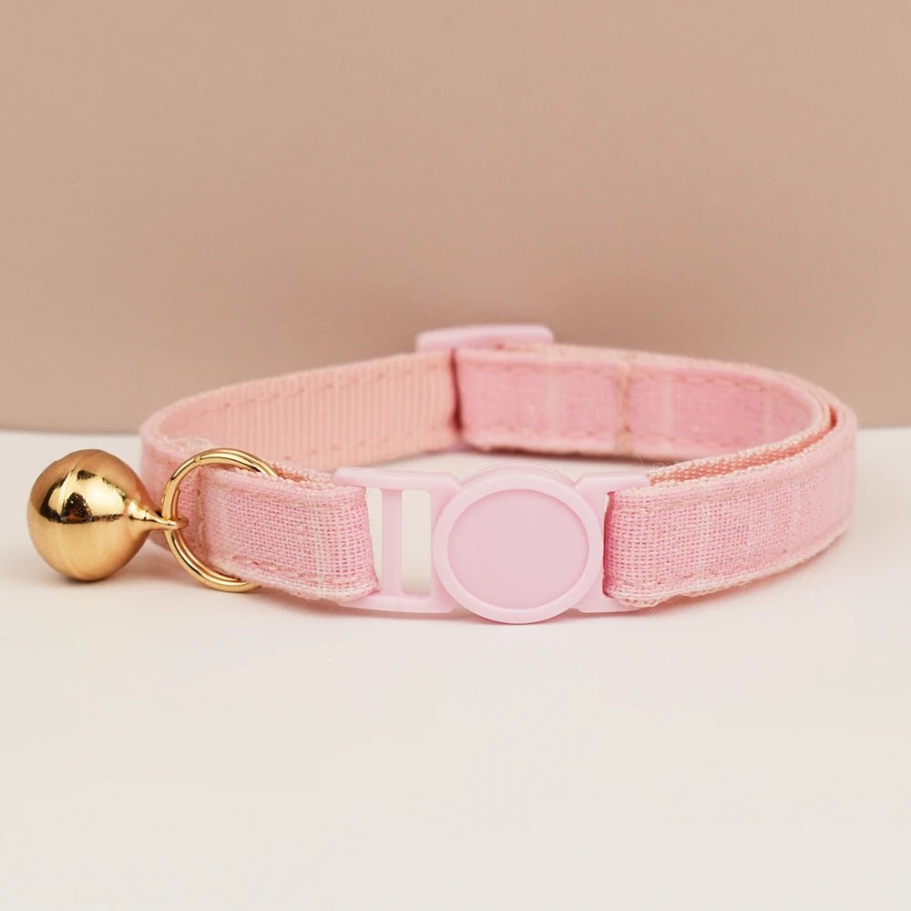 Petspuff Adjustable Cat Collar with Bow & Safety Buckle – Anti-Choke Kitten Collar | 12 Colours - Petspuff