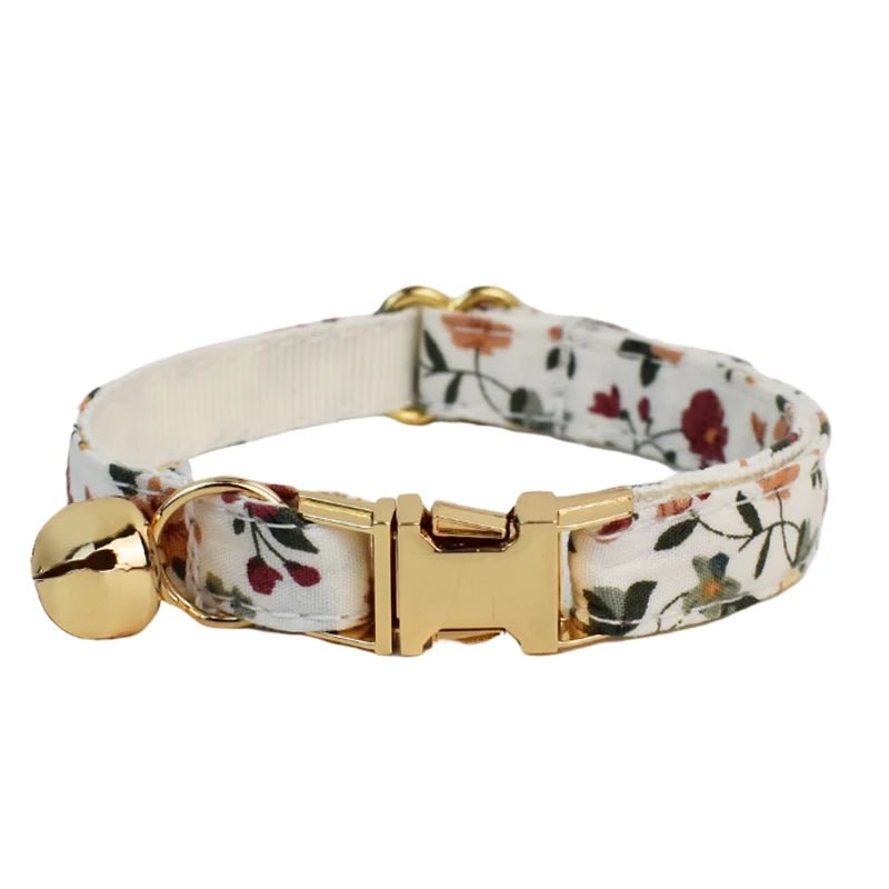 Petspuff Personalised Soft Cat Collar with Bow Tie – Safety Buckle & Engraved Name Tag | 8 Designs