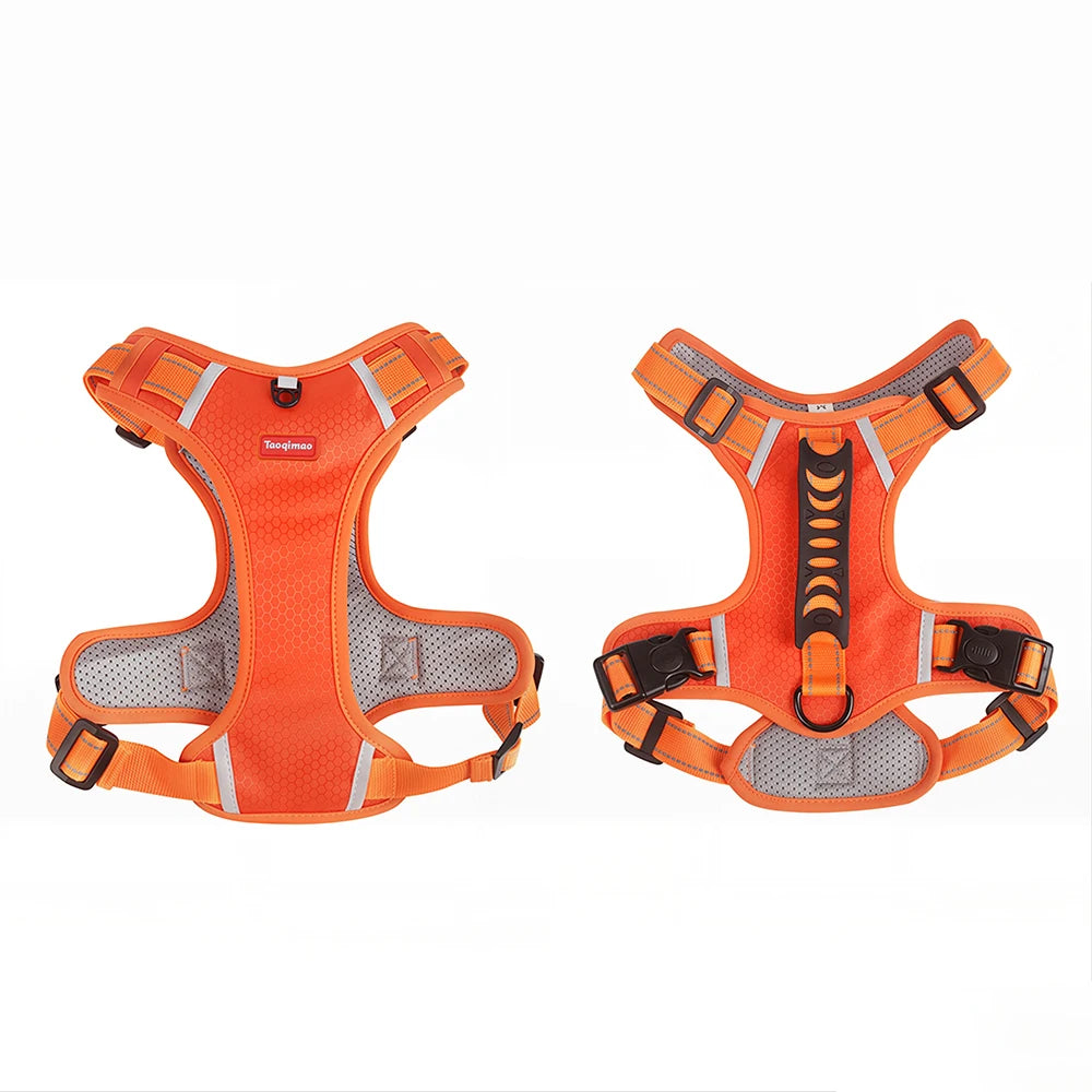 Petspuff Tactical No-Pull Dog Harness – Reflective Vest with Handle & Poop Bag Holder | Small to Large Dogs