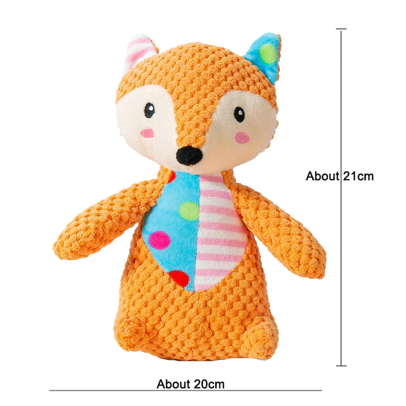 Petspuff Animal Squeaky Plush Dog Toy – Interactive Chew Toy | Dogs, Puppies & Cats
