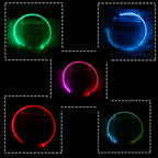 Petspuff USB Rechargeable LED Dog Collar – Glow Safety Light for Night Walks | Cut to Fit