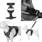 Petspuff Adjustable Mesh Vest Harness & Lead Set – Reflective Walking Set | Small Dogs & Cats