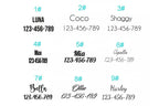 Petspuff Personalised Velvet Dog Collar, Lead & Poop Bag Holder – Engraved Name & Phone | French Bulldog