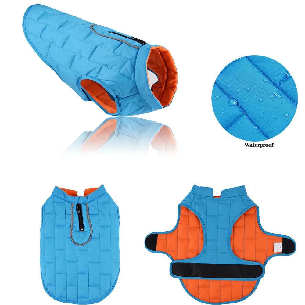 Petspuff Reversible Waterproof Quilted Dog Vest – Winter Puffer Jacket | Small & Medium Dogs