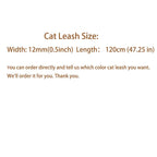 Petspuff Personalised Lace Cat Collar with Bell & Matching Lead – Engraved Name Tag