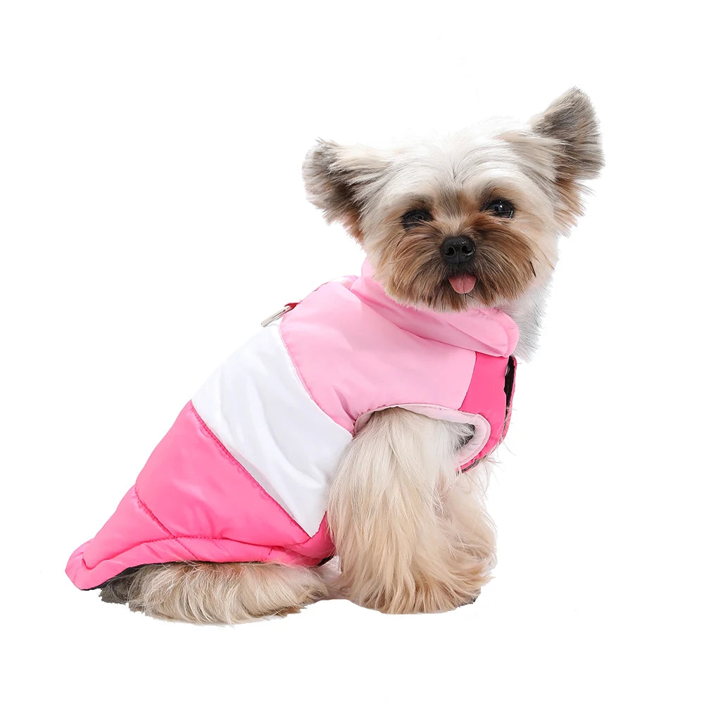 Petspuff Fleece-Lined Dog Vest with D-Ring – Warm Winter Jacket | Small & Medium Dogs
