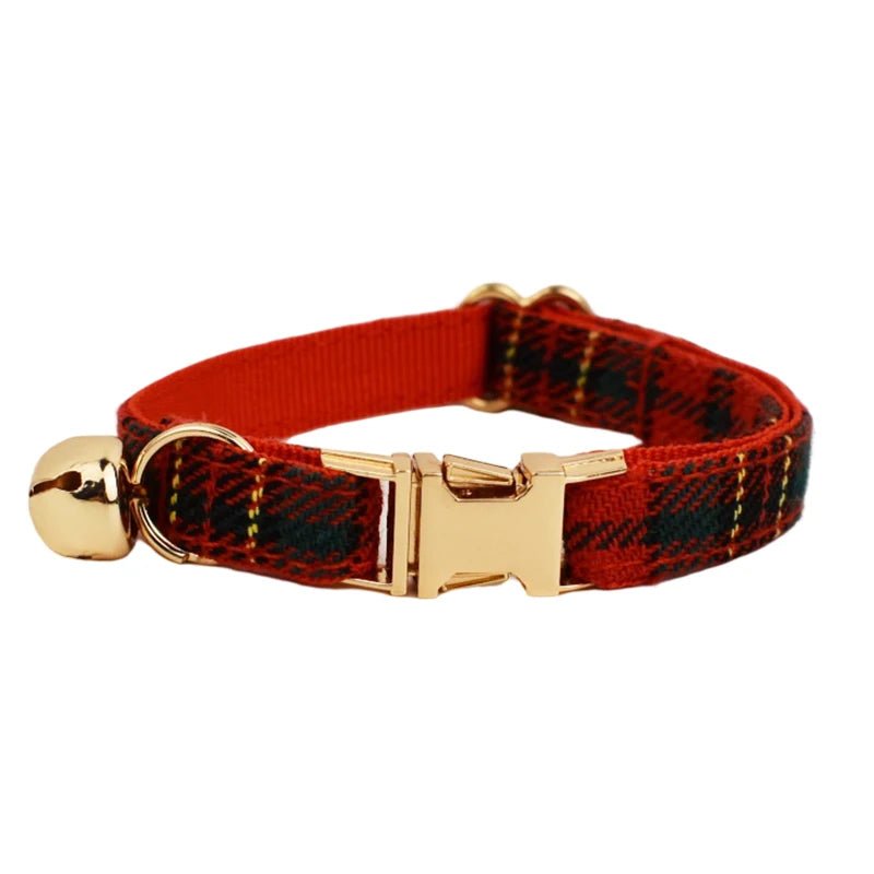 Petspuff Personalised Bow Cat Collar with Bell & Safety Buckle – Engraved Name Tag | 6 Colours