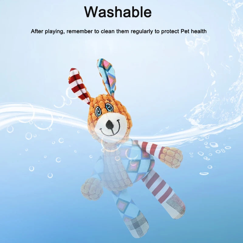 Petspuff Animal Squeaky Plush Dog Toy – Interactive Chew Toy | Dogs, Puppies & Cats