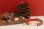 Petspuff Christmas Cat Collar with Bell & Bow – Festive Braided Kitten Collar | 2 Sizes