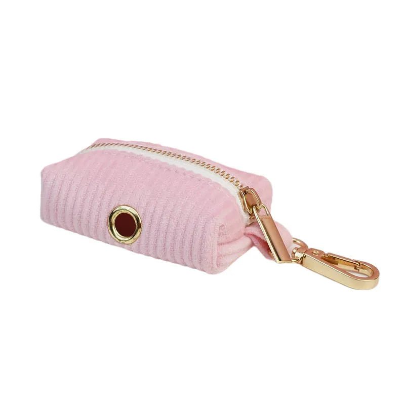 Petspuff Personalised Pink Corduroy Dog Collar & Lead Set – Engraved Name Tag, Bow & Harness