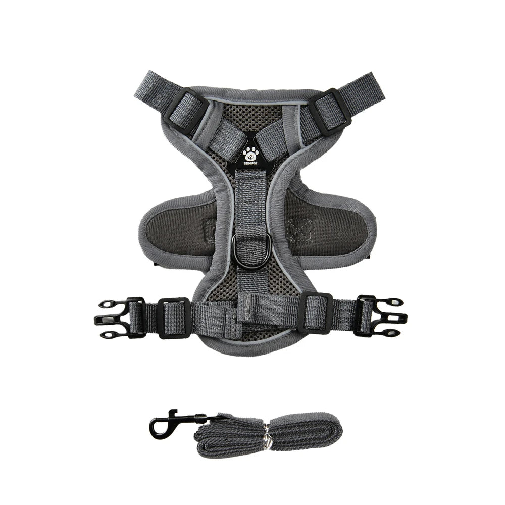 Petspuff Soft Mesh Hiking Harness & Lead Set – Reflective Vest Harness | Small Dogs & Cats