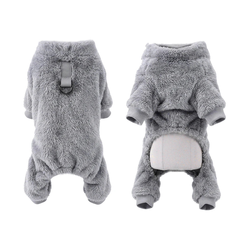 Petspuff Soft Fleece Dog Pyjamas – Warm Jumpsuit Overalls | Small Dogs & Cats