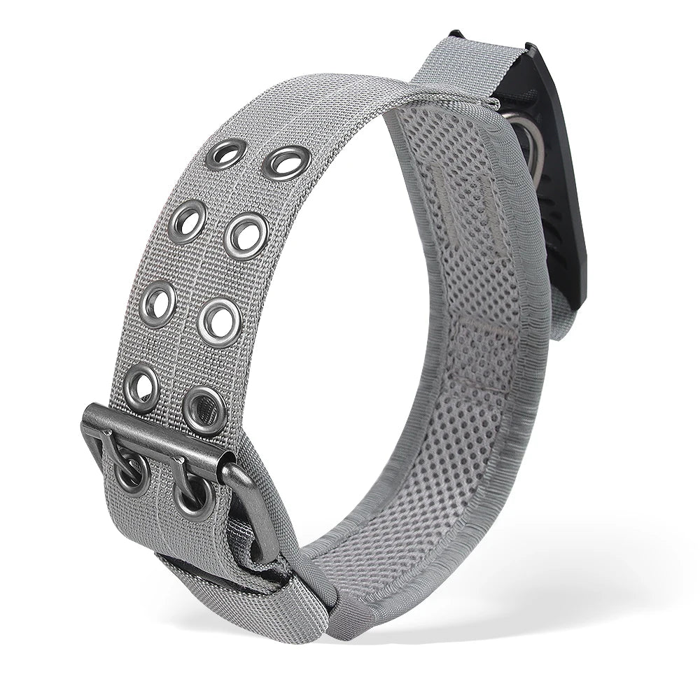 Petspuff Heavy Duty Tactical Dog Collar with Handle – Thick Padded Training Collar | Medium & Large Dogs