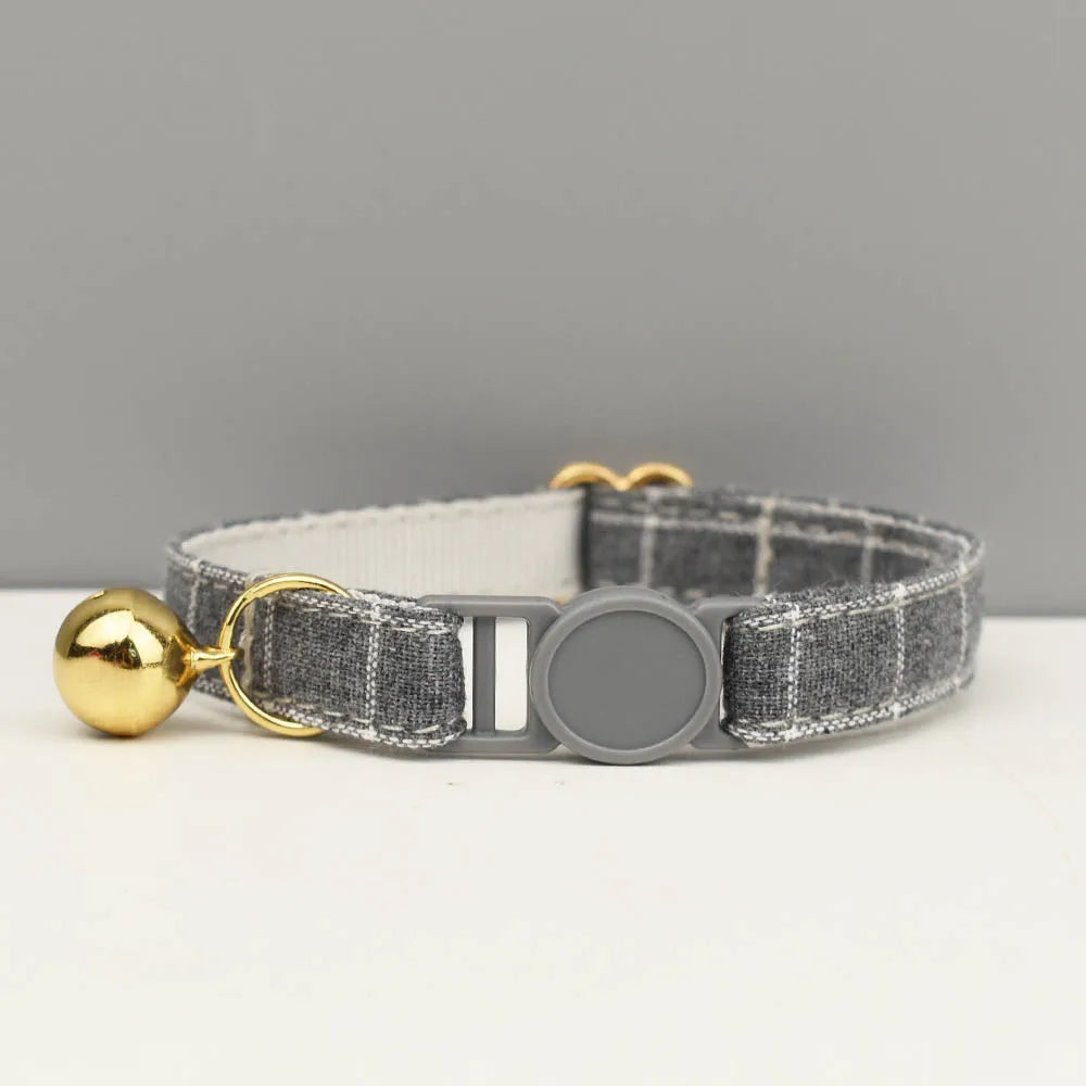 Petspuff Personalised Cat Collar with Bow & Safety Buckle – Engraved Name Tag | Soft Kitten Collar