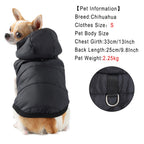Petspuff Waterproof Cat Hoodie Jacket – Fleece-Lined Winter Coat with D-Ring | Cats & Small Dogs
