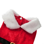 Petspuff Santa Dog Dress – Red Velvet Christmas Costume | Small Dogs & Cats