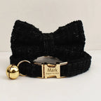 Petspuff Personalised Cat Collar & Lead Set with Bell – Engraved ID Tag | Kittens & Cats