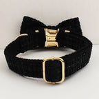 Petspuff Personalised Dog Collar with Free Engraved ID Tag – Matching Lead, Harness & Bow Set
