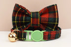Petspuff Adjustable Cat Collar with Bow & Safety Buckle – Anti-Choke Kitten Collar | 12 Colours - Petspuff