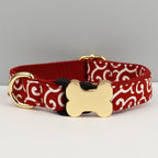 Petspuff Personalised Dog Collar with Engraved Bone Nameplate – Anti-Lost ID Collar | 14 Designs - Petspuff