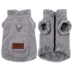 Petspuff Thick Fleece Dog Jacket – Windproof Winter Coat with D-Ring | Small Dogs & Cats