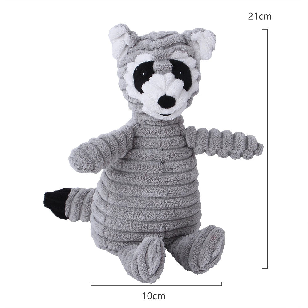 Petspuff Squeaky Plush Animal Dog Toy – Interactive Chew Toy for Puppies, Small & Large Dogs | 18 Designs
