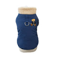 Petspuff Thick Padded Fleece Dog Jacket with Lead Ring – Winter Coat | Small & Medium Dogs