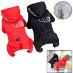 Petspuff Waterproof Fleece Dog Jumpsuit with Lead Ring – Winter Overalls | Small & Medium Dogs