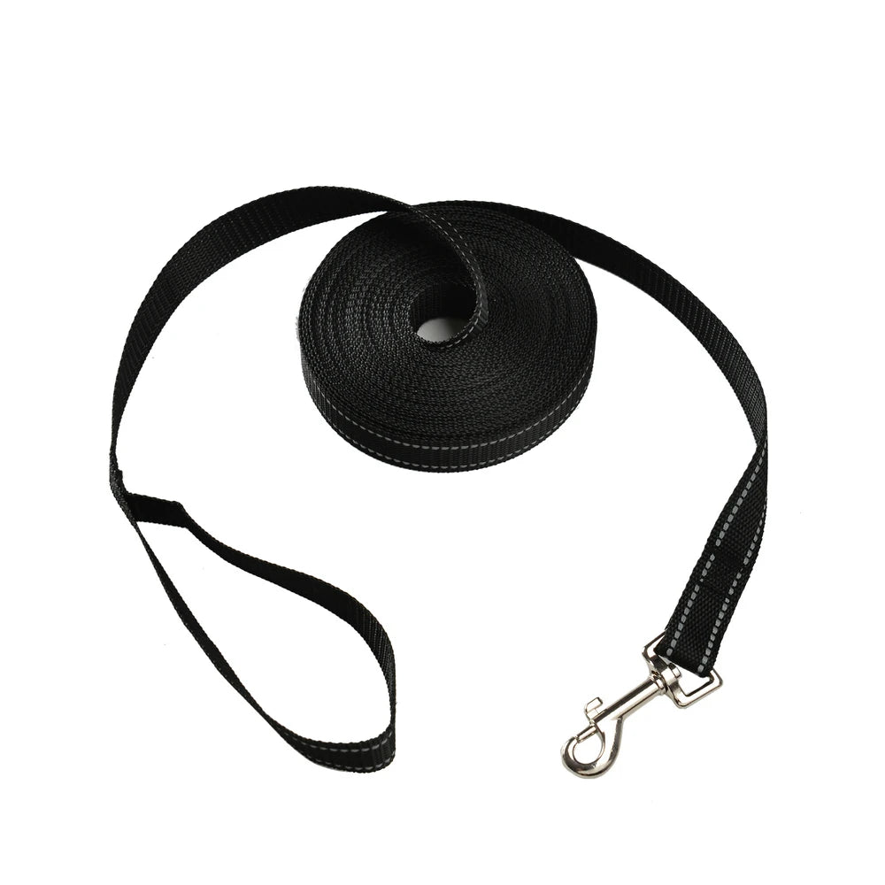 Petspuff Reflective Nylon Dog Lead – Strong 2cm Lead 1.5m to 10m | Small to Large Dogs
