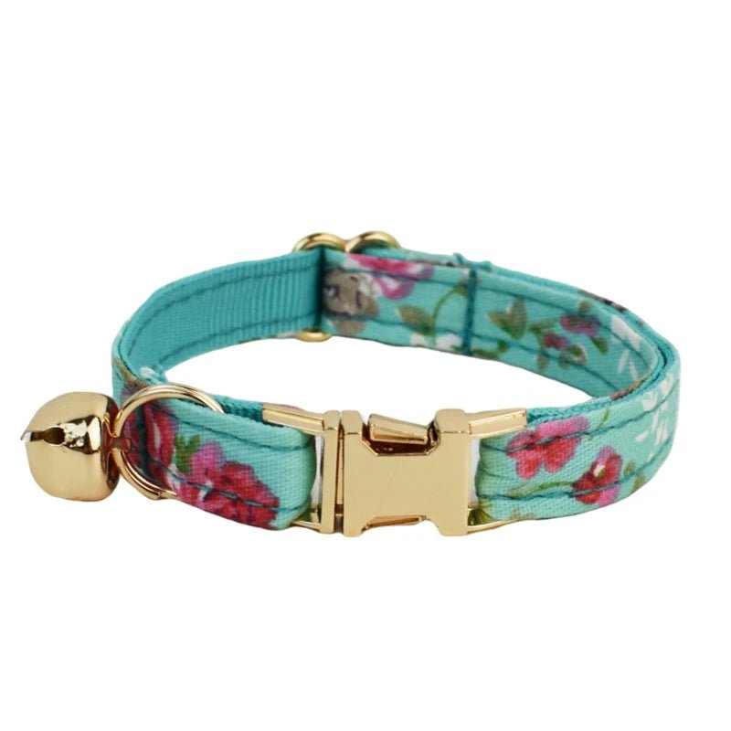 Petspuff Personalised Soft Cat Collar with Bow & Safety Buckle – Engraved Name | 7 Colours