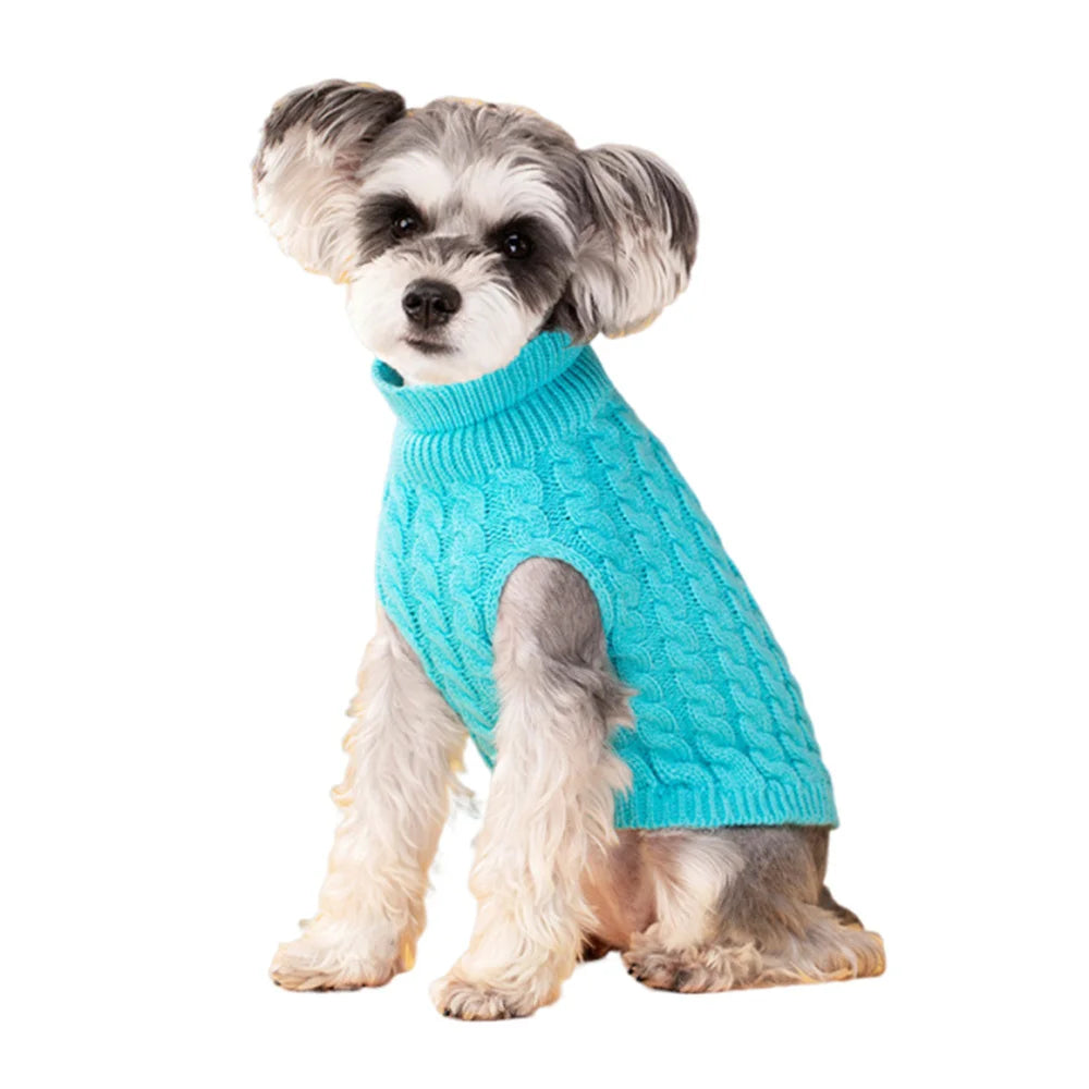 Petspuff Cable Knit Dog Jumper – Warm Winter Sweater | Small Dogs & Puppies