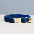 Petspuff Personalised Velvet Cat Collar with Bow, Bell & Engraved ID Tag | Kittens & Cats - Petspuff