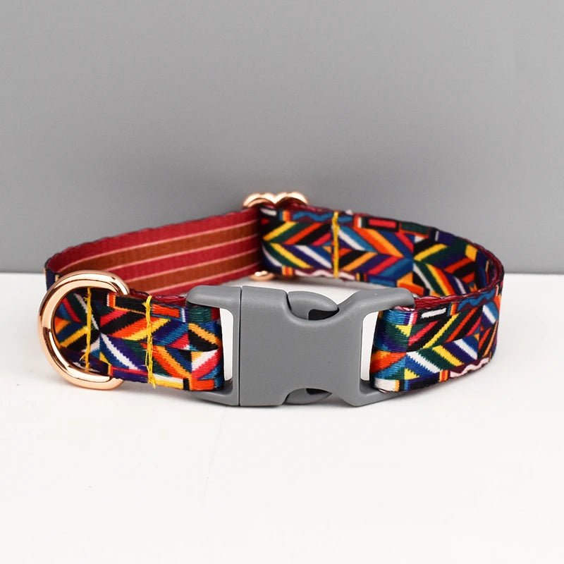 Petspuff Safety Buckle Webbing Dog Collar & Lead Set – 5 Colours for Small to Large Dogs