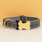 Petspuff Personalised Dog Collar with Engraved Bone Nameplate – Anti-Lost ID Collar | 14 Designs - Petspuff