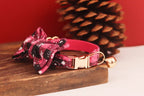 Petspuff Christmas Cat Collar with Bell & Bow – Festive Braided Kitten Collar | 2 Sizes