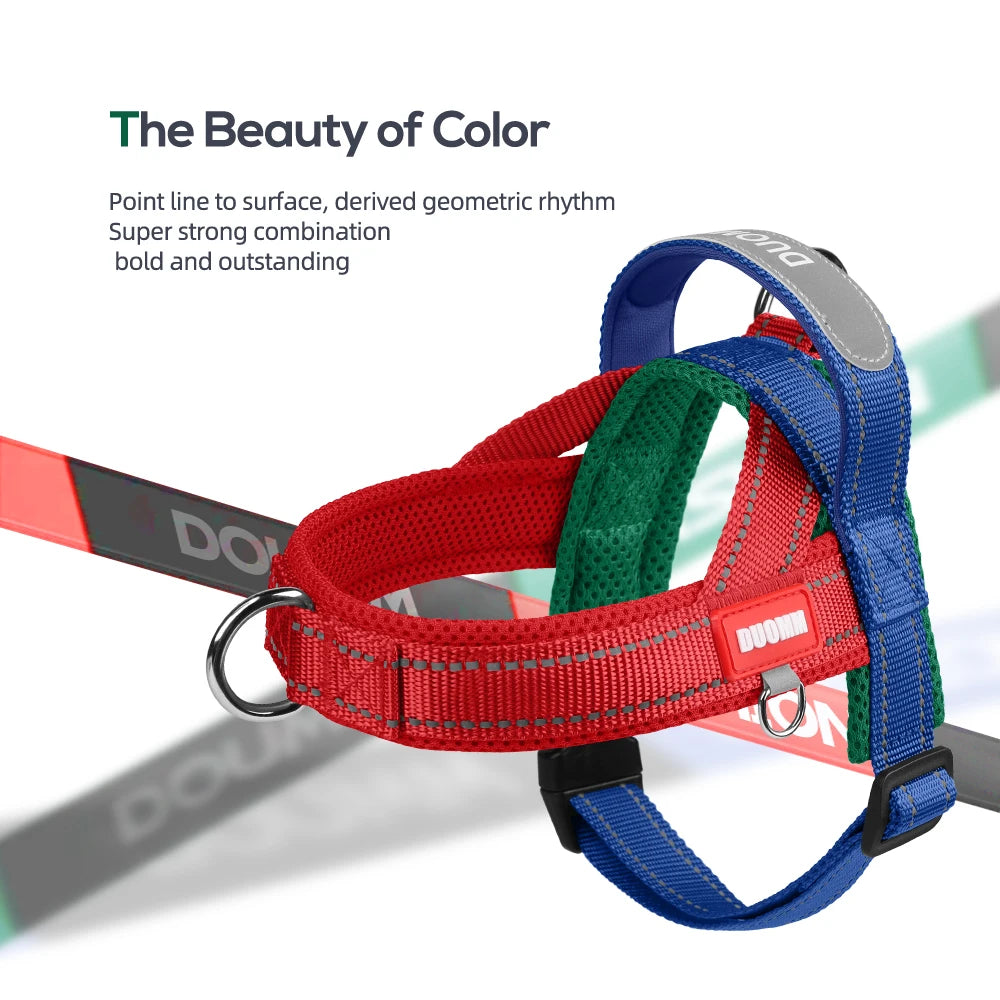 Petspuff Two-Tone Saddle Dog Harness – Reflective Padded Harness | Small to Large Dogs