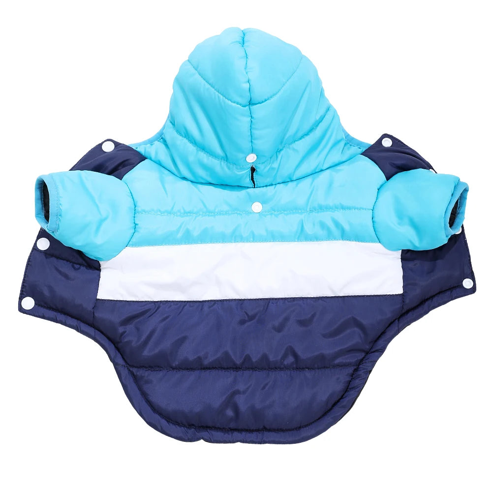 Petspuff Hooded Padded Dog Jacket – Warm Winter Coat with Lead Hole | Small & Medium Dogs