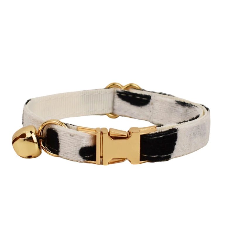 Petspuff Personalised Bow Cat Collar with Bell & Safety Buckle – Engraved Name Tag | 6 Colours